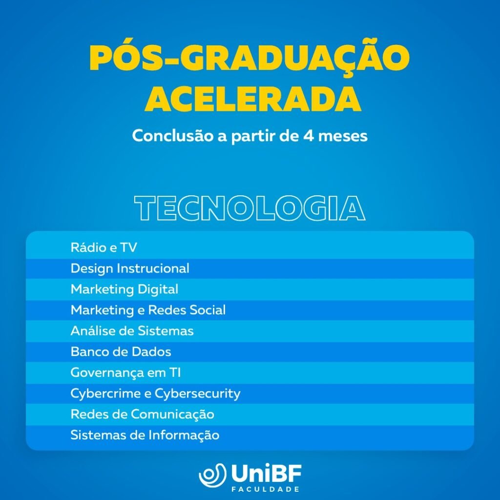 Pós graduações em TI
